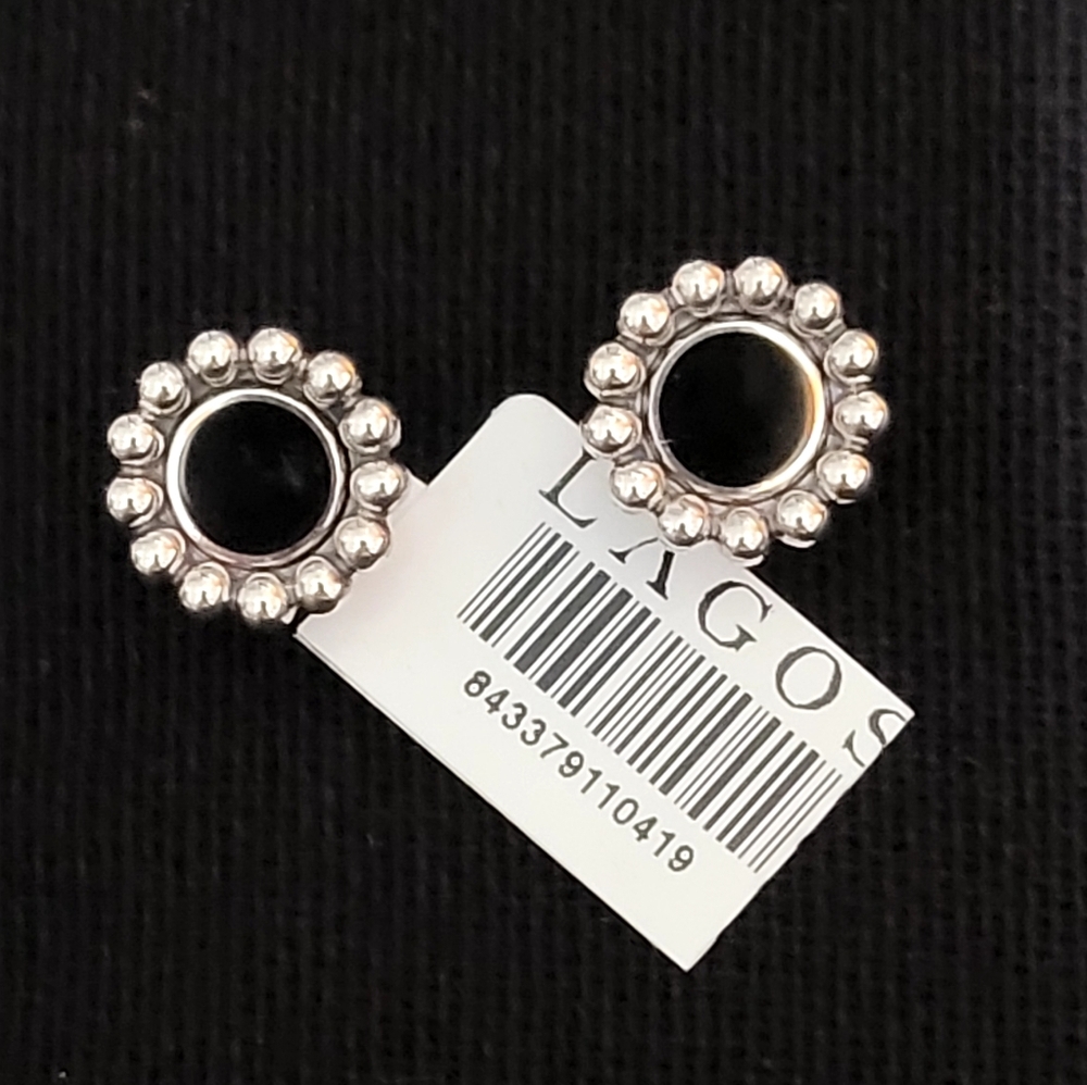 LAGOS Naya Onyx Inlay 12mm Stud Earrings